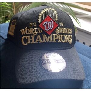 Washington Nationals 2019 World Series Champions Hat new era 39thirty flex - NEW